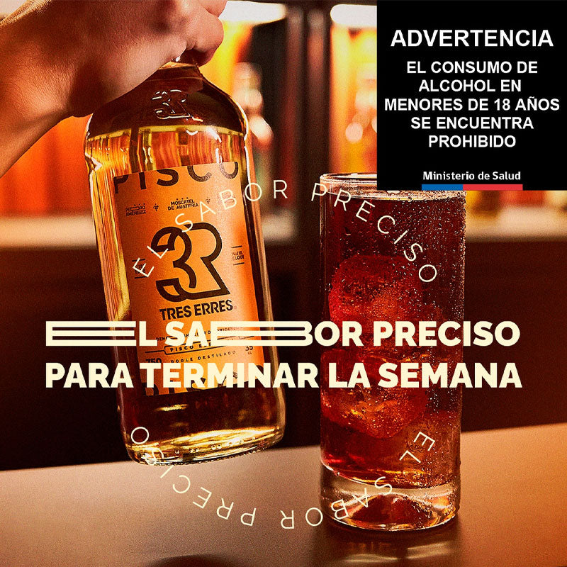 Pisco 3 Erres Especial - Descorcha