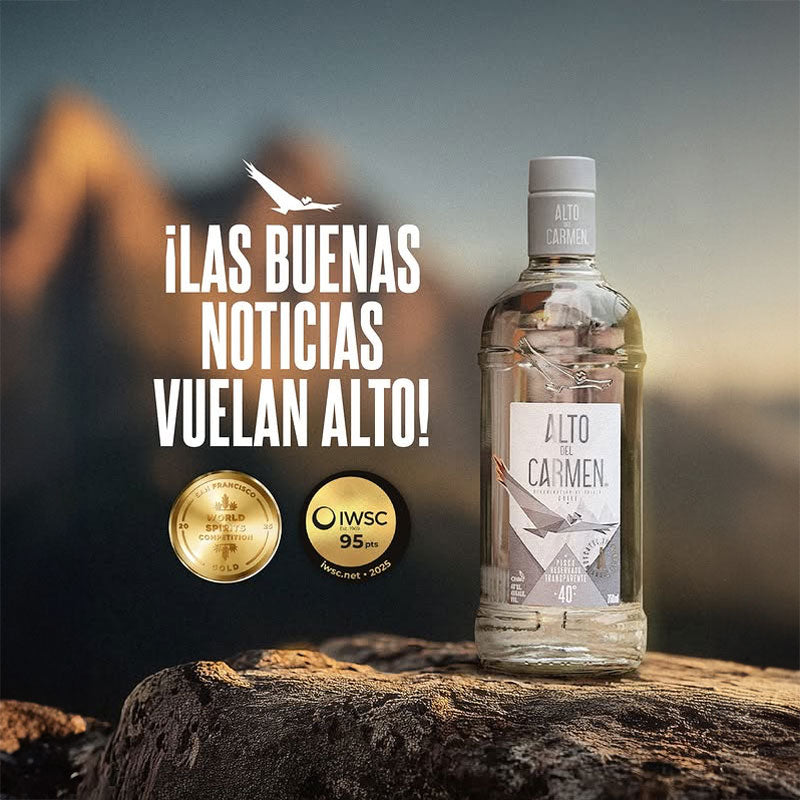 Pisco Alto del Carmen Reservado Transparente - Descorcha