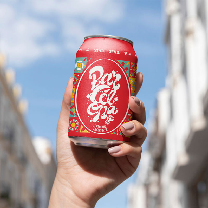 Cerveza Barcelona Lager Lata 330ml