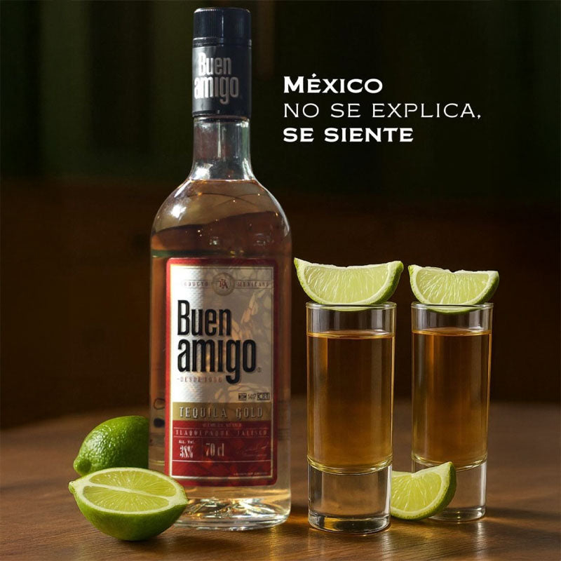 Tequila Buen Amigo Gold 1L 40° - Descorcha