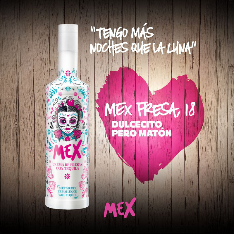 Crema Mex Fresas con Tequila - Descorcha