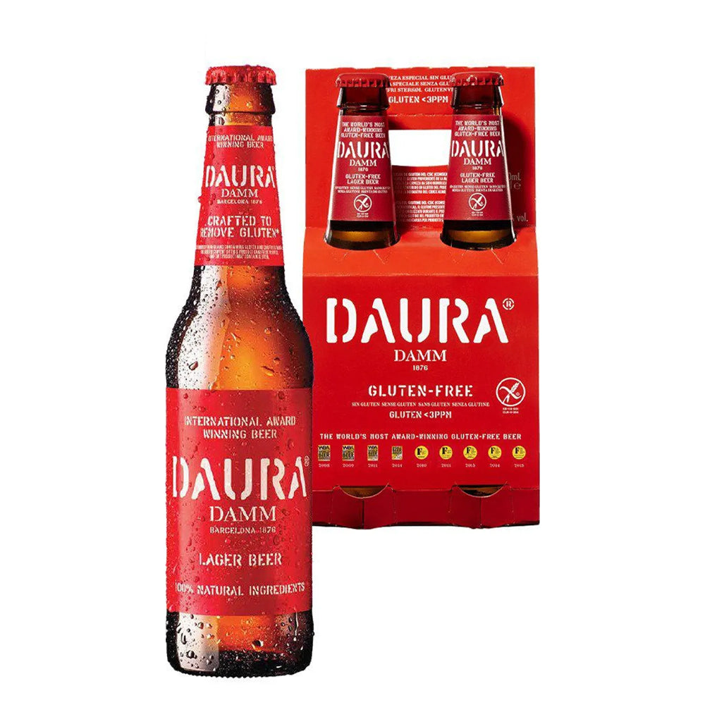 Daura Damm Lager 4 un. de 330 cc.