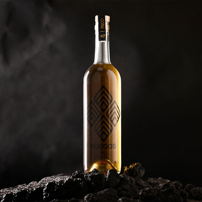 Pisco Fuegos Envejecido Doble Destilado - Descorcha
