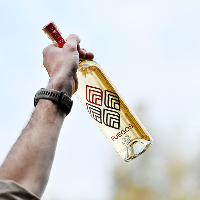 Pisco Fuegos Transparente Doble Destilado - Descorcha
