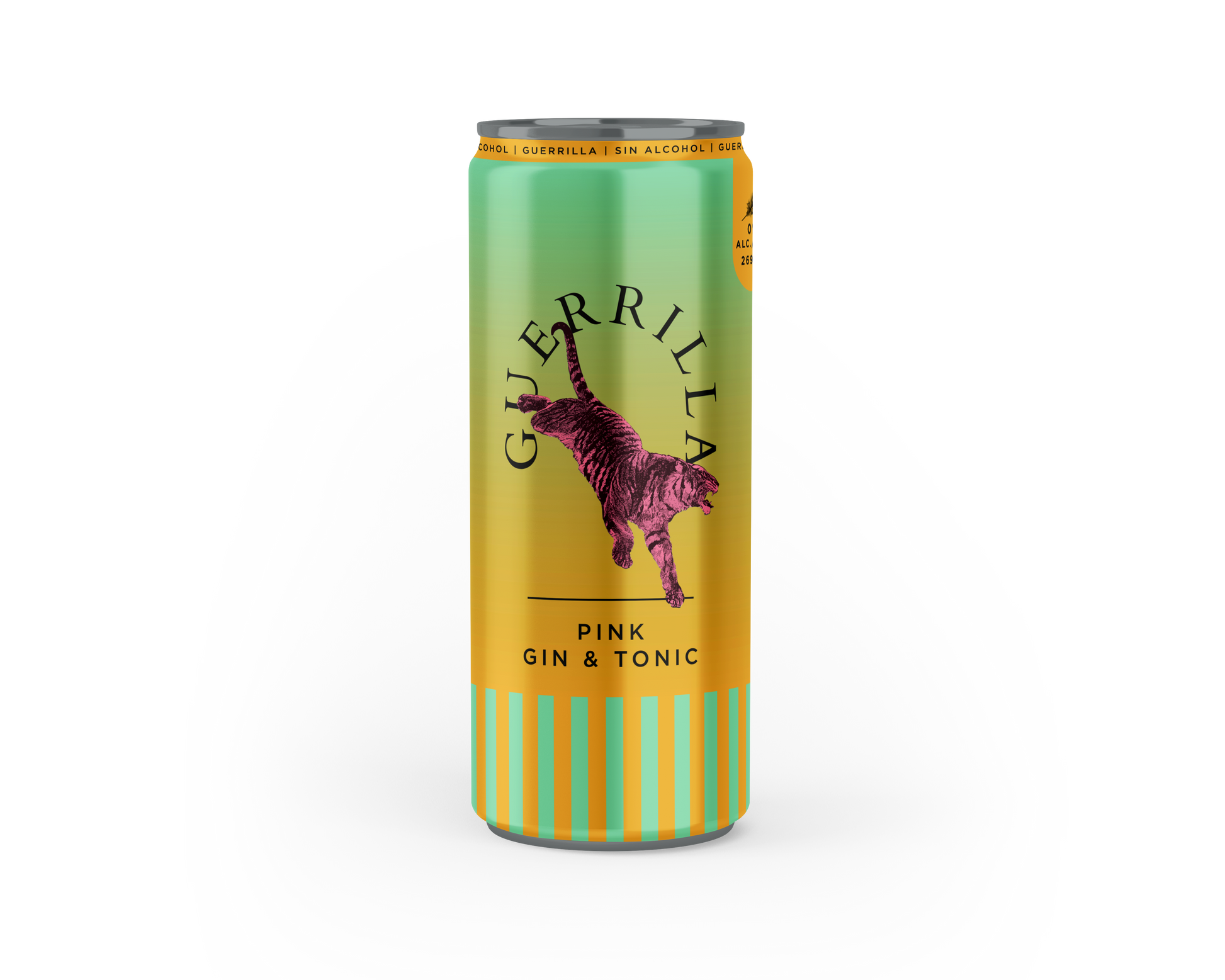 Coctel Sin Alcohol Guerrilla Pink Gin&Tonic - Descorcha