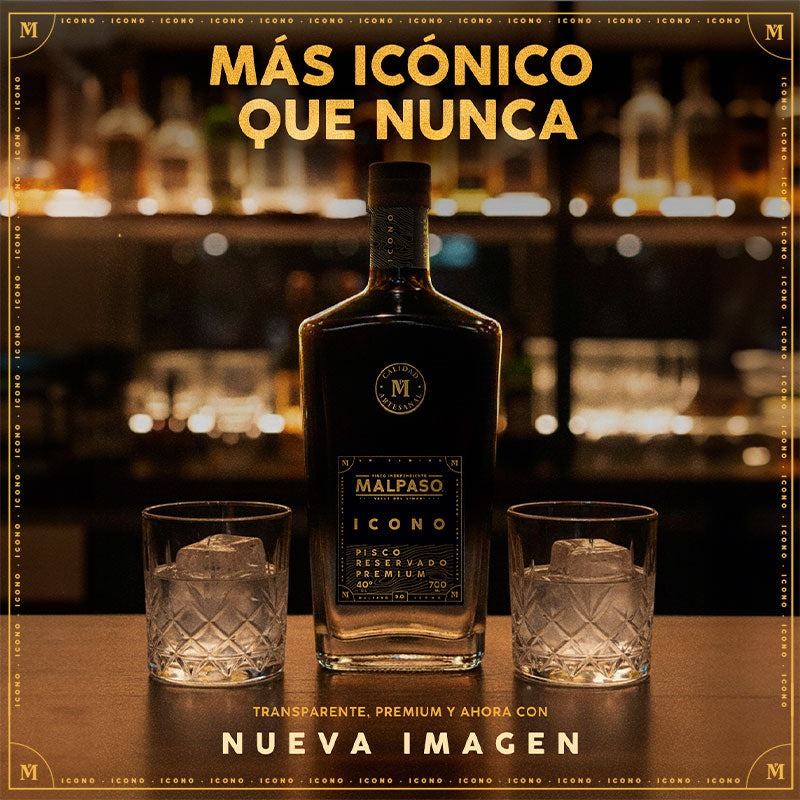 Pisco MalPaso Ícono 40° 700cc - Descorcha