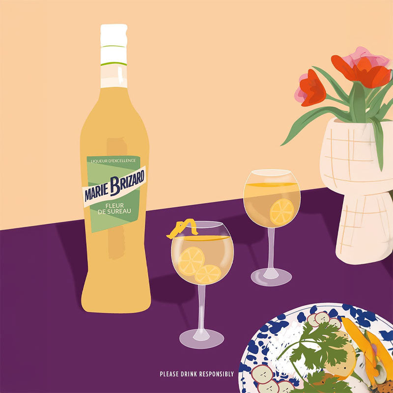 Licor de Flor de Sauco Marie Brizard 20° 700ml - Descorcha