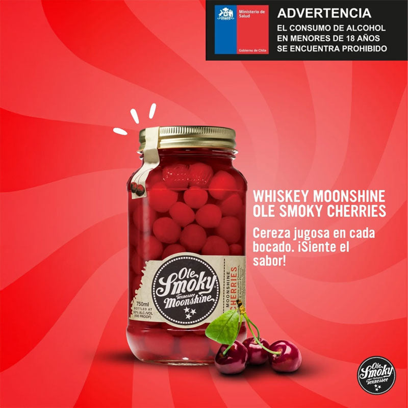 Whisky Ole Smoky Moonshine Cherries - Descorcha