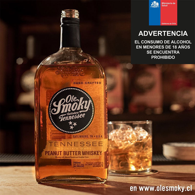 Whisky Ole Smoky Peanut Butter 750ml - Descorcha