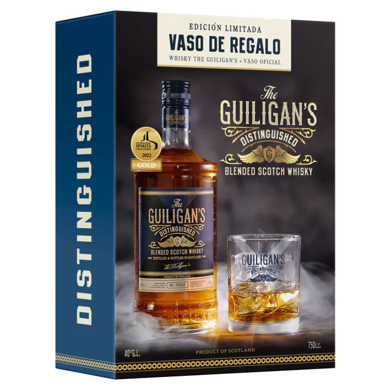 Pack Whisky The Guiligan's + Vaso - Descorcha