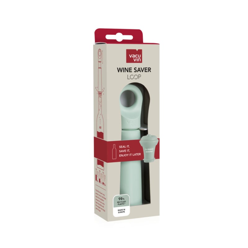 Bomba y Tapón de Vacío Vacu Vin Loop Jade - Descorcha Chile