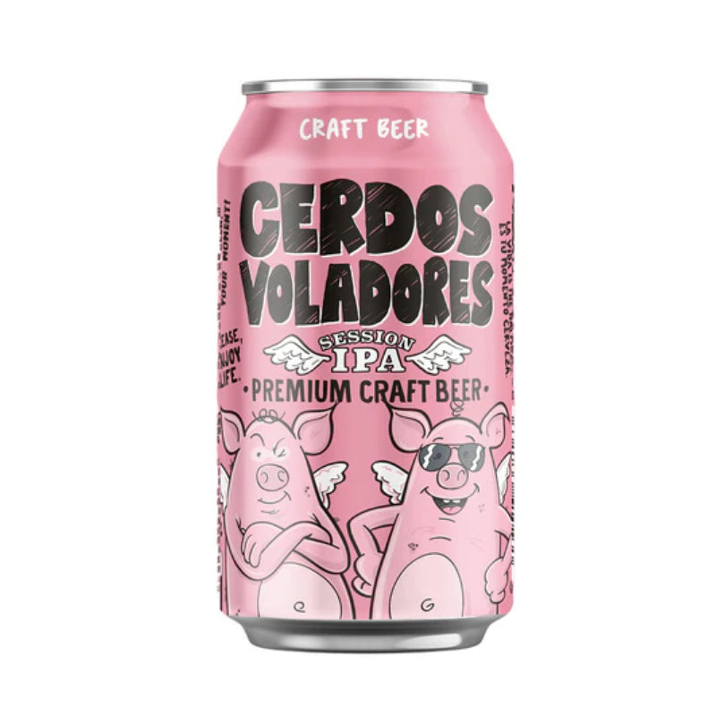 Cerveza Cerdos Voladores Session Ipa Lata 330ml - Descorcha Chile