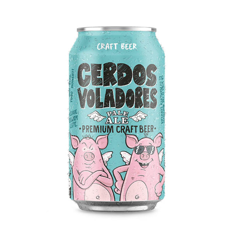 Cerveza Cerdos Voladores Pale Ale Lata 330ml - Descorcha Chile