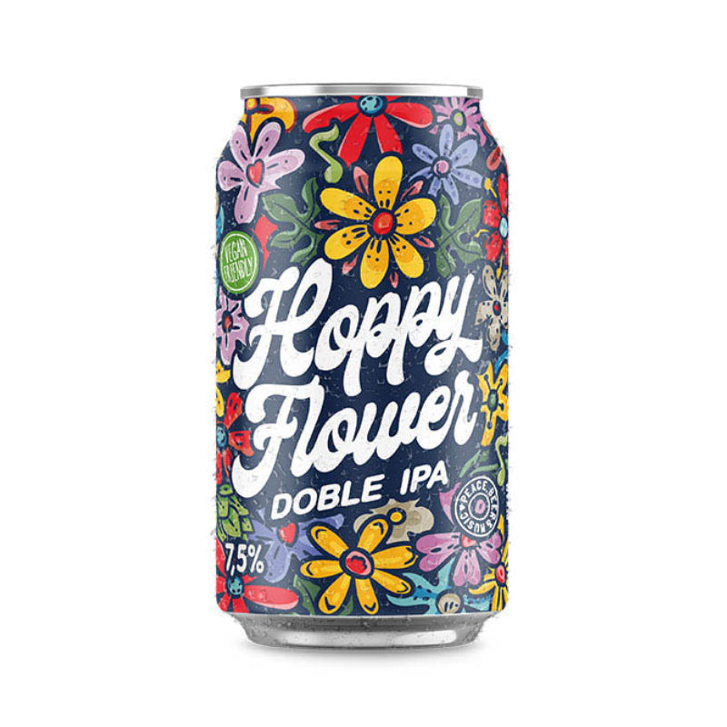 Cerveza Hoppy Flower Doble IPA Lata 330ml - Descorcha Chile