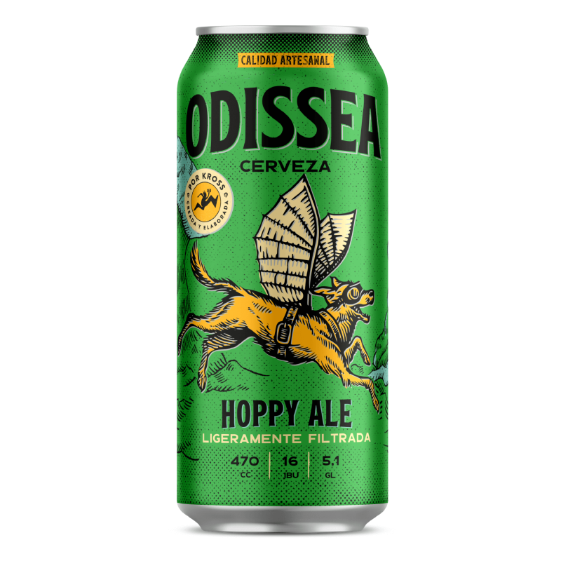 Cerveza Odissea Hoppy Ale Lata 470cc - 24