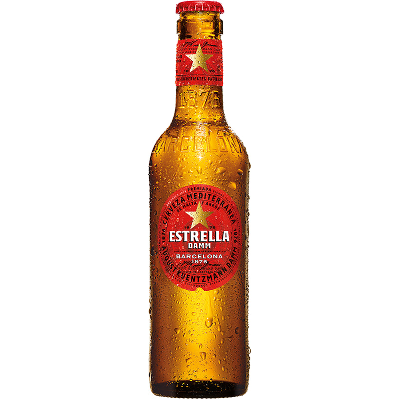 Estrella Damm Lager Bot 330 cc. - Descorcha Chile