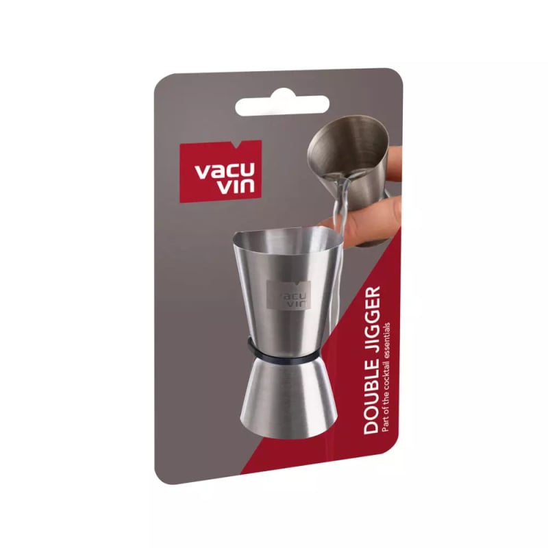 Jigger Doble Acero Inoxidable Vacu Vin - Descorcha Chile