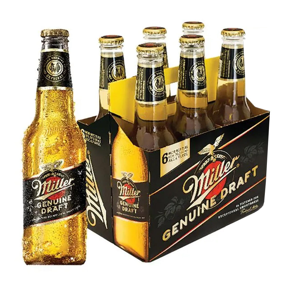 Cerveza Miller Genuine Draft 6 un. de 355 cc