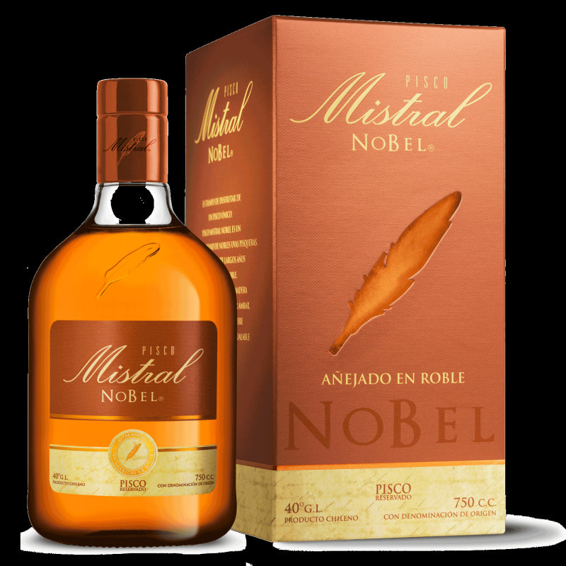 Pisco Mistral Nobel 40° - Descorcha Chile