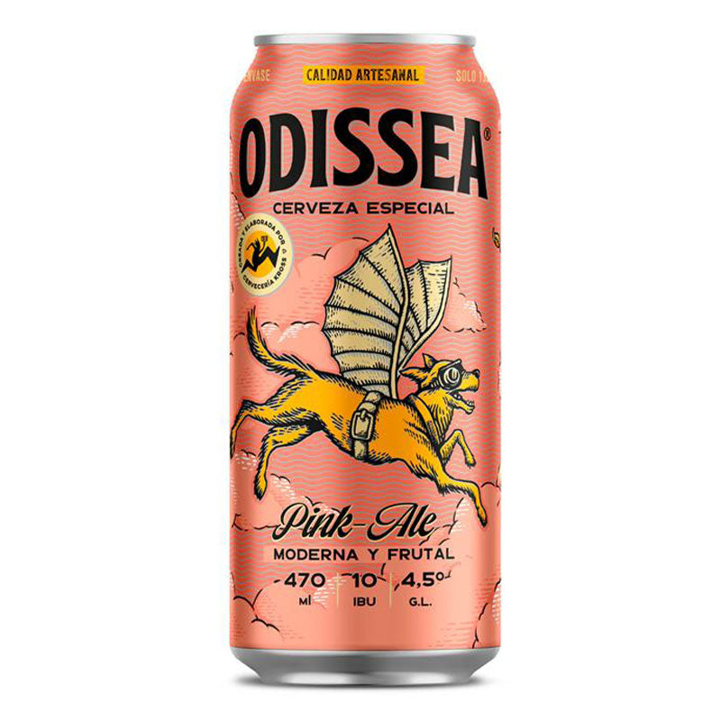 Cerveza Odissea Pink Lata 470cc. - Descorcha