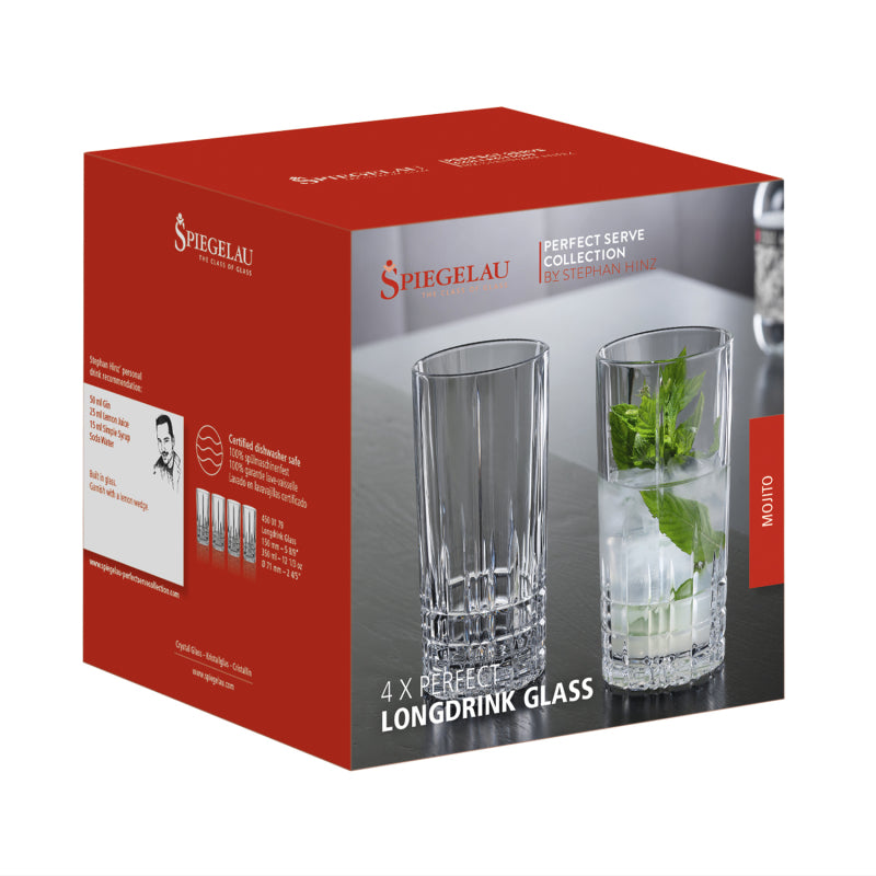 Set 4 Vasos Spiegelau Perfect Serve Longdrink - Descorcha Chile