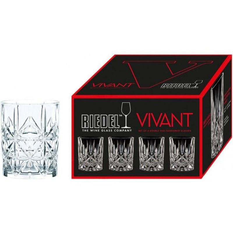 Set de 4 Vasos Doble Old Fashioned - Riedel Vivant - Descorcha Chile