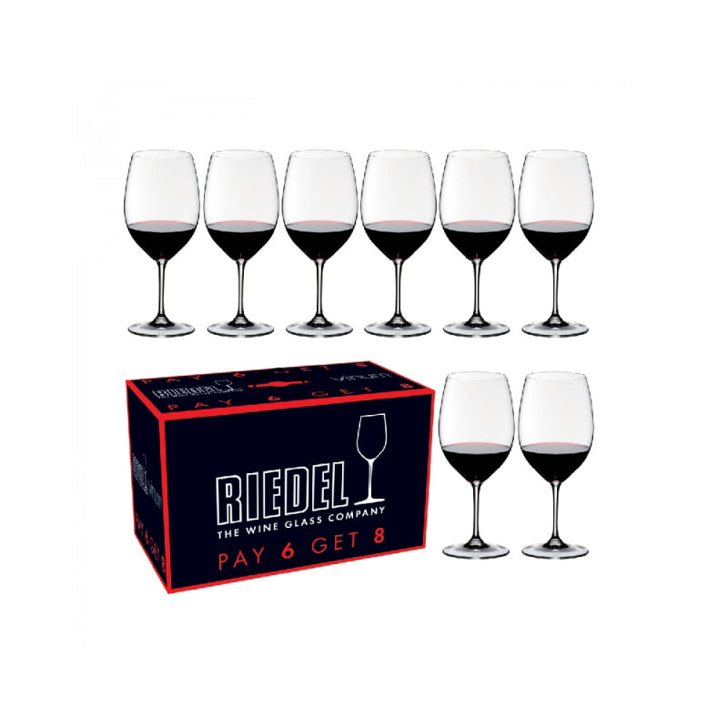 Set de 8 Copas Cabernet/Merlot - Riedel Vinum - Descorcha Chile