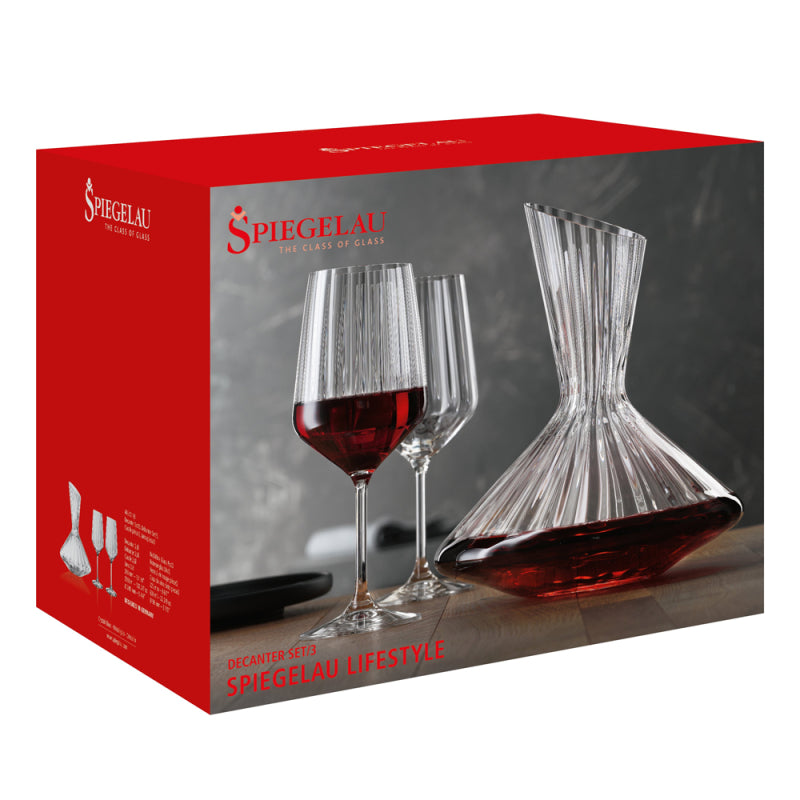 Set Spiegelau Decantador + 2 Copas Lifestyle - Descorcha Chile