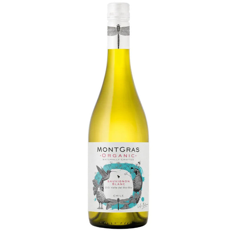 Vino Montgras Organic Sauvignon Blanc 750cc - Descorcha Chile