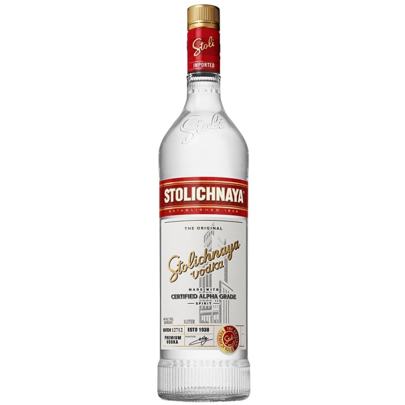 Vodka Russian Stolichnaya 1L - Descorcha Chile