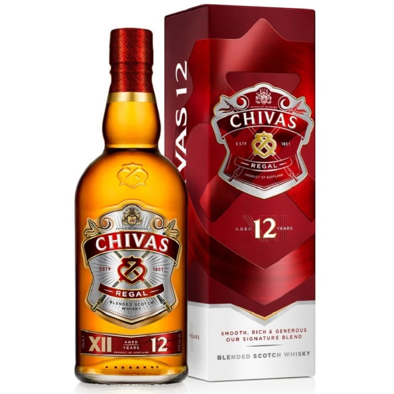 Whisky Chivas Regal 12 Años 1L - Descorcha Chile