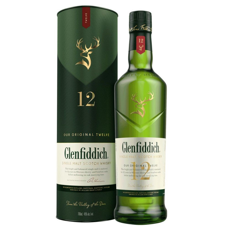 Whisky Glenfiddich Single Malt 12 Años - Descorcha Chile
