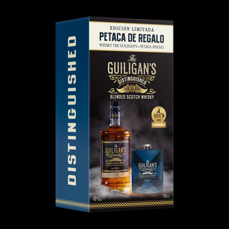 Pack Whisky The Guiligan's + Petaca - Descorcha Chile