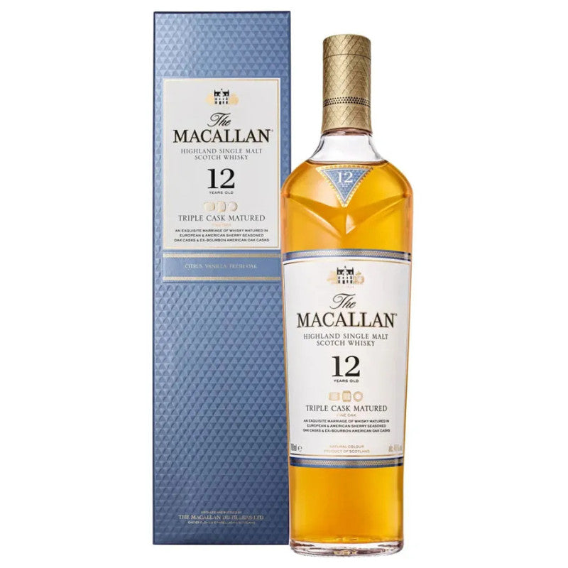 Whisky The Macallan 12 Años Triple Cask - Descorcha Chile